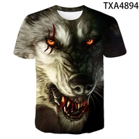 classic style wolf 3d printed tshirt men women wear material soft and com tops boy girl o neck streetwear tee kids cool t shirt