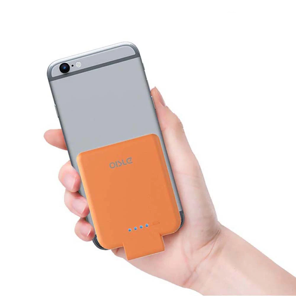 2800 мАч милый вставленный внешний аккумулятор с беспроводной приемник QI для iPhone 6 7