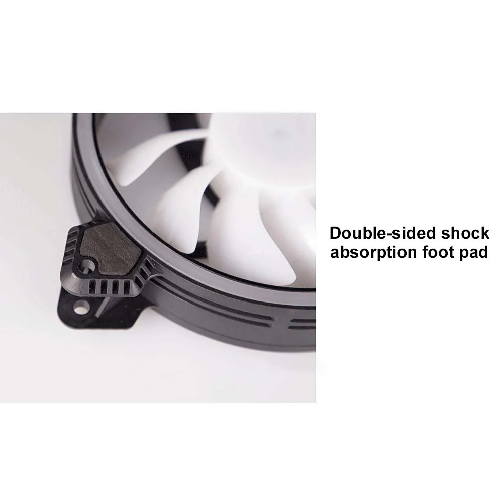 

Mute LED RGB Light Color Changing Heatsink Cooling Fan Computer Case Cooler 12V Cooler Cooling Fan Heat Sink radiator