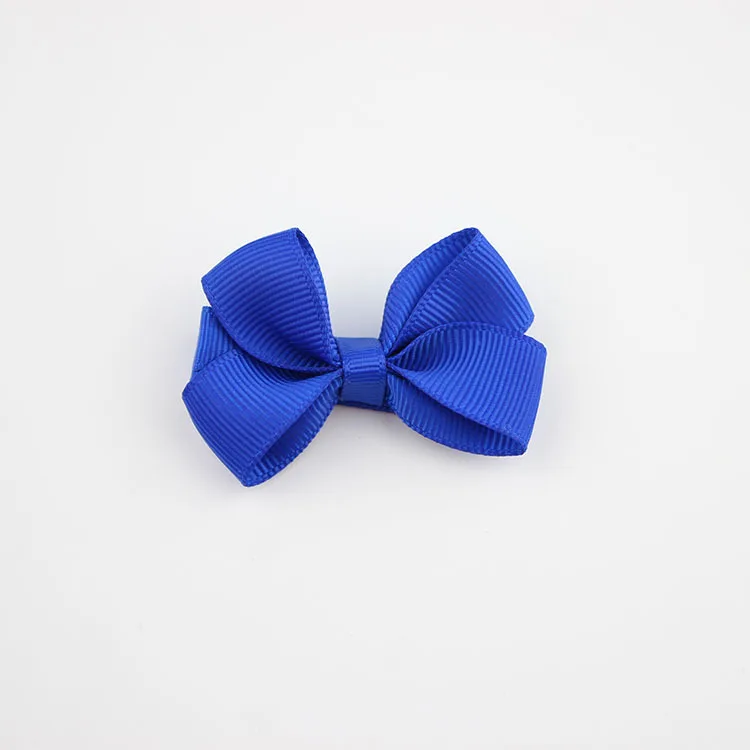 a06 Royal Blue Заколка для волос с бантом аксессуары для волос заколка для волос бант Bix детская заколка для волос 1801ZYAA1723 - Цвет: a06 Royal Blue