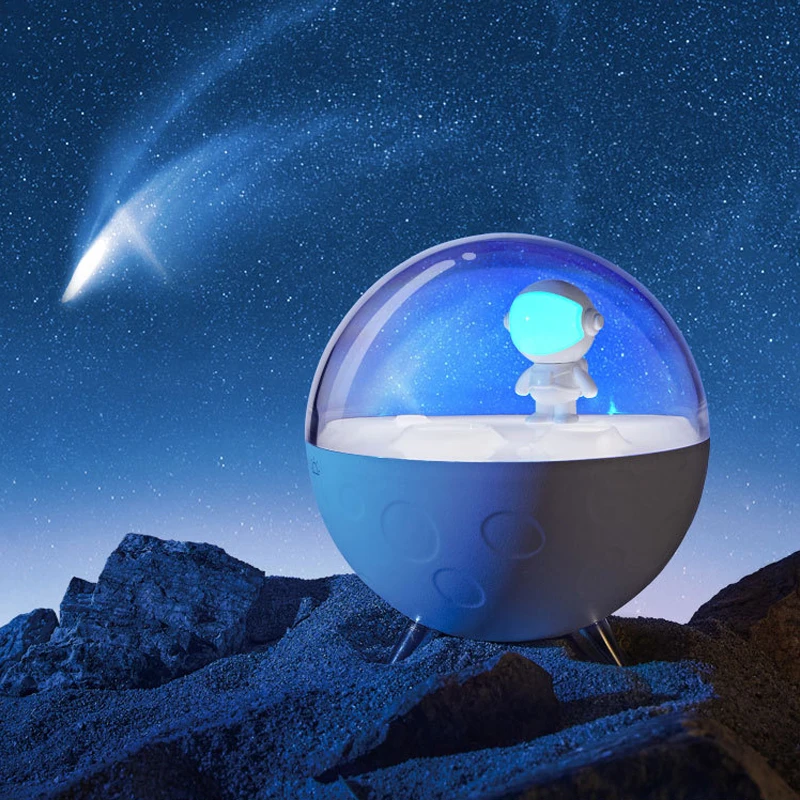 

Night Light Lamp Touch Switch Anti-slip Soft Lighting Chord Music USB Charging Low Power Adjustable Astronaut Lamp Children Gift