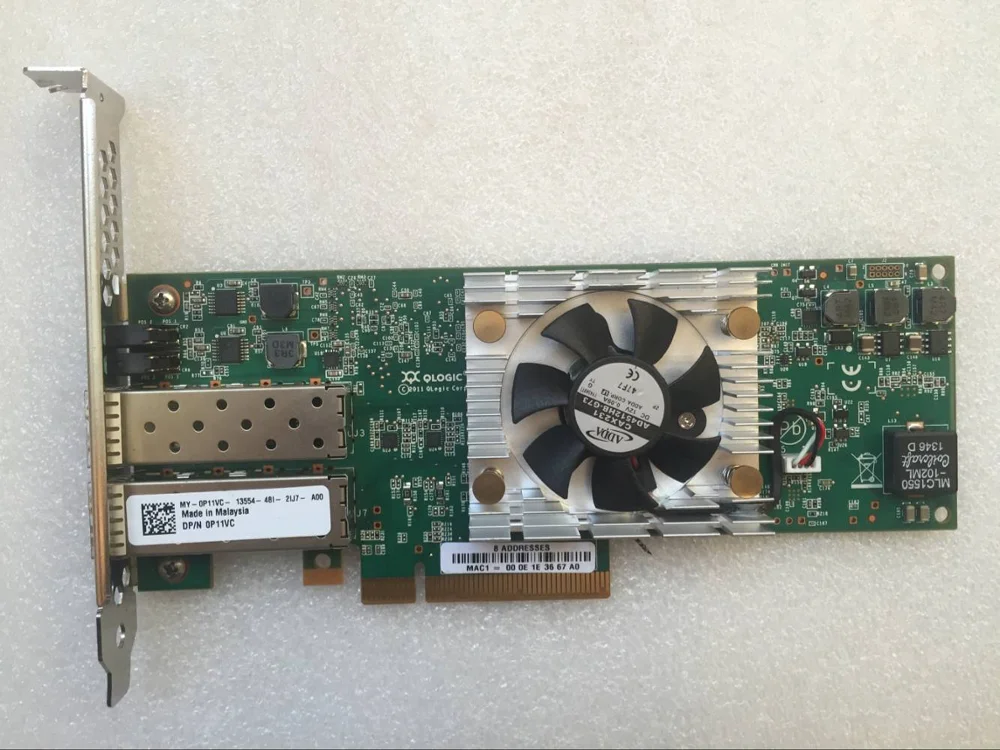 Двухпортовая сетевая карта DELL QLOGIC QLE8262-CU-DEL 10 ГБ-P11VC для POWEREDG | Компьютеры и офис