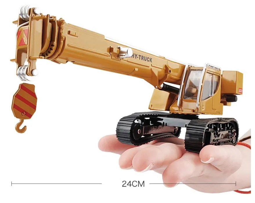 Инженерная модель из сплава гусеничного крана 1:50 игрушечный кран коллекционный