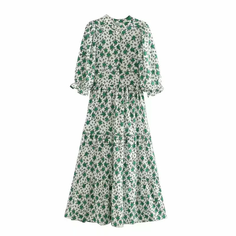 Высококачественный ремешок для часов женщин шик моды Цветочный принт миди