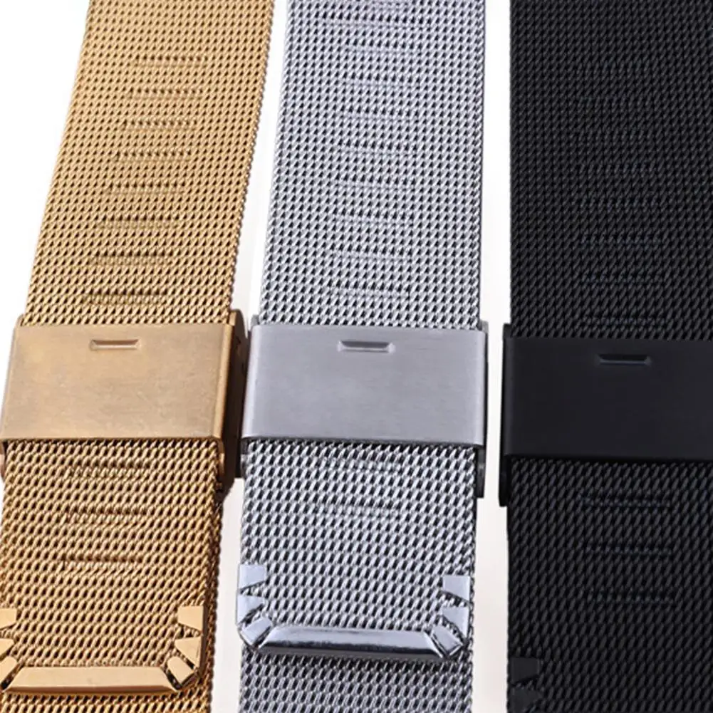 Ремешок из нержавеющей стали для наручных часов модный браслет с сеткой на талии