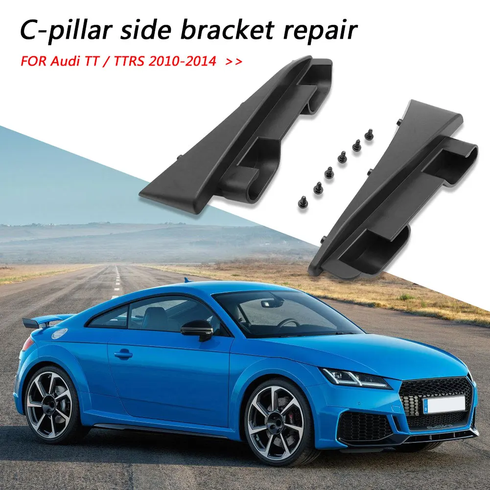 

2xABS Car Rear Trunk Parcel Shelf Luggage Cover C-Pillar Side Bracket Repair Kit For Audi TT TTRs 8J Coupe 2006-2014 8J8 898 283