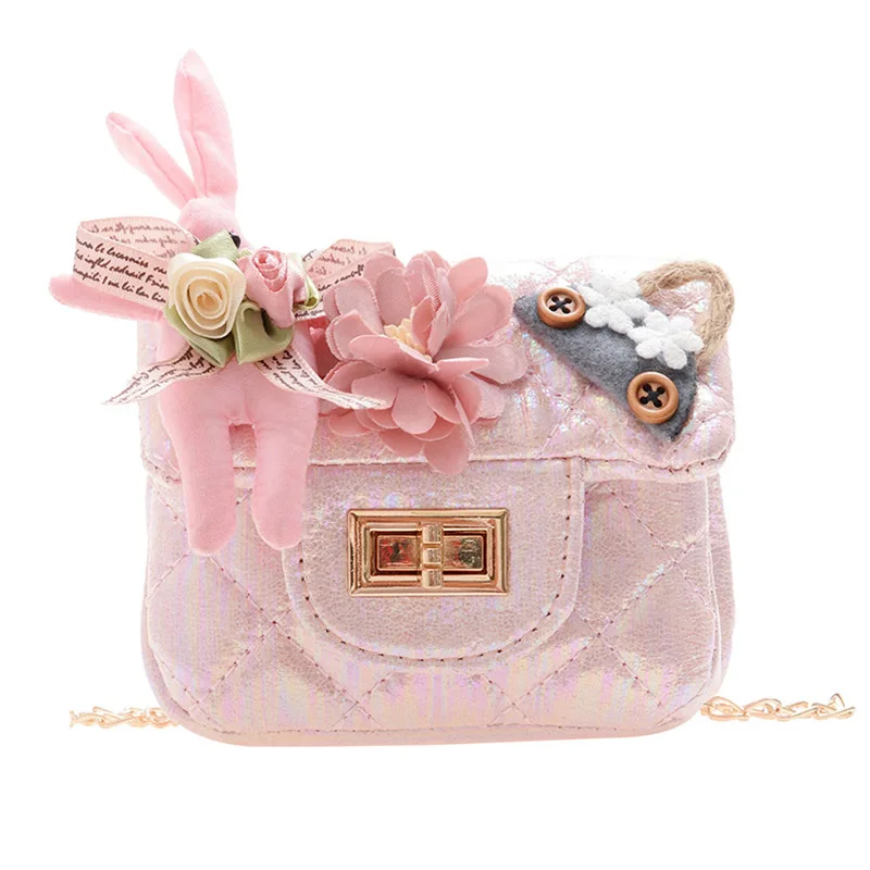 

Children's Mini Clutch Bag Cute Little Girl Rabbit Purses and Handbags Kawaii Kids Small Coin Pouch Baby Girls Pearl Purse