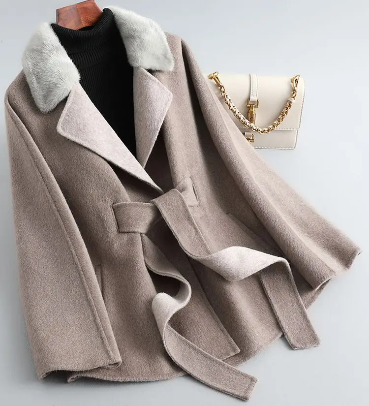 

New design Women Luxury warm Real cashmere coats and jackets ZYY01