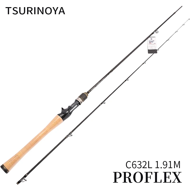 TSURINOYA PROFLEX литая Удочка C632L 1 91 м 2 секции приманки WT 3 12g линия 6 8lb полный FUJI части