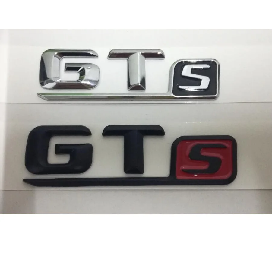 Для Mercedes Benz AMG хромированные черные и красные буквы GTS слова GT S крышки багажника