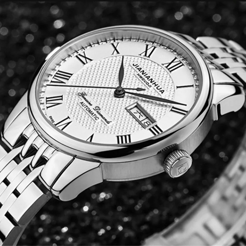 Carnival Brand Fashion Business Watch Men Luxury Military Automatic Mechanical Wristwatch Waterproof Calendar Relogio Masculino enlarge