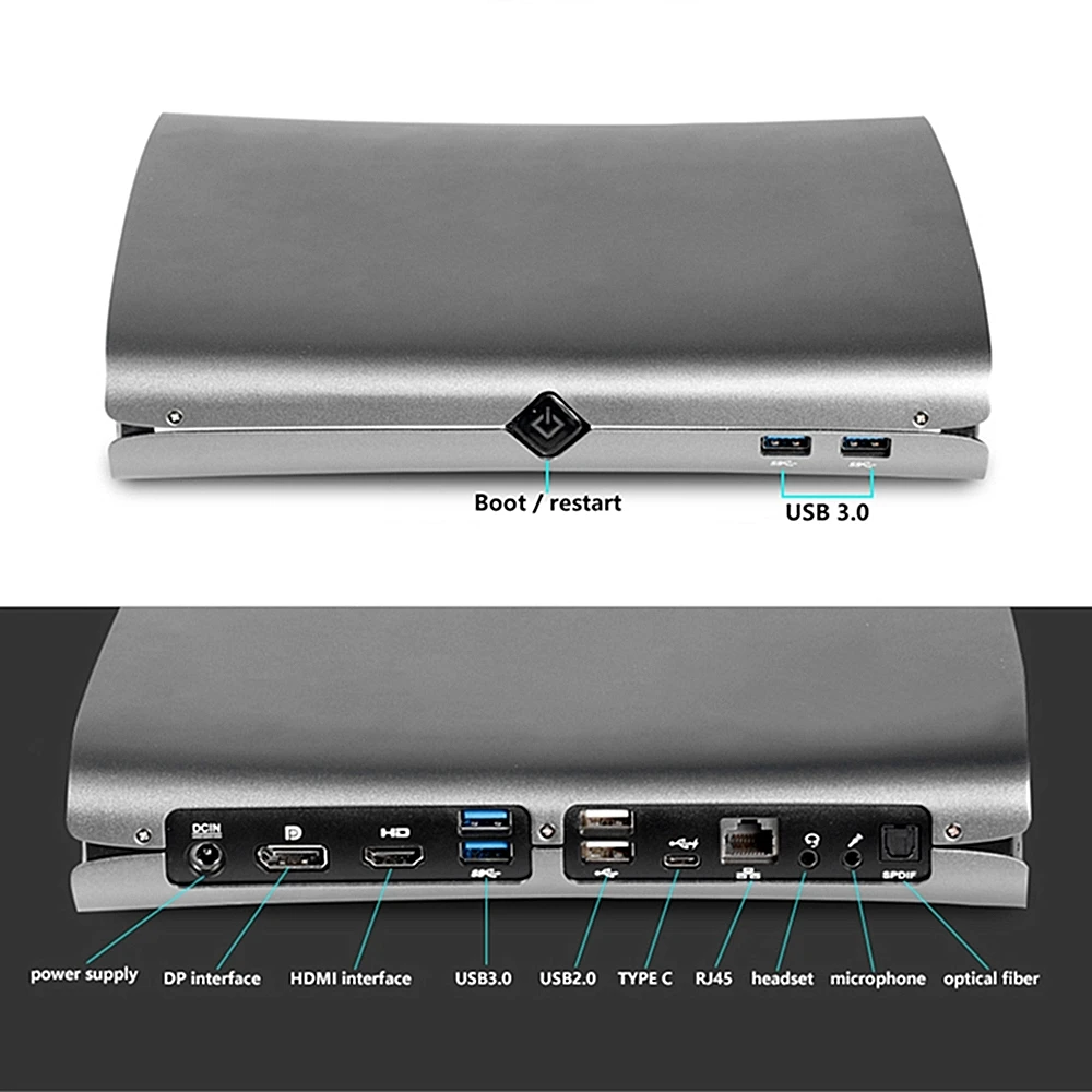 LHMZNIY игровой I7-6700HQ Nvida GTX 960M мини ПК 32G DDR4 1T PCIE SSD Intel мини ПК Linux Windows 10 Настольный HDMI 4K многоэкранный