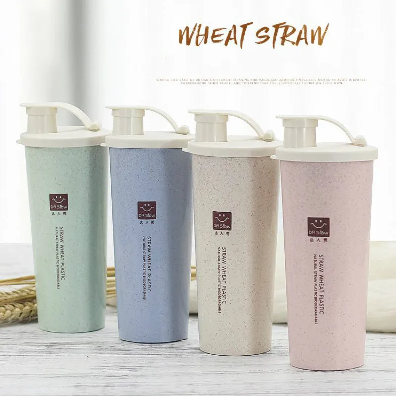 Шейкер для порошка бутылка воды миксер без пшеничной соломы спортивный шейкер