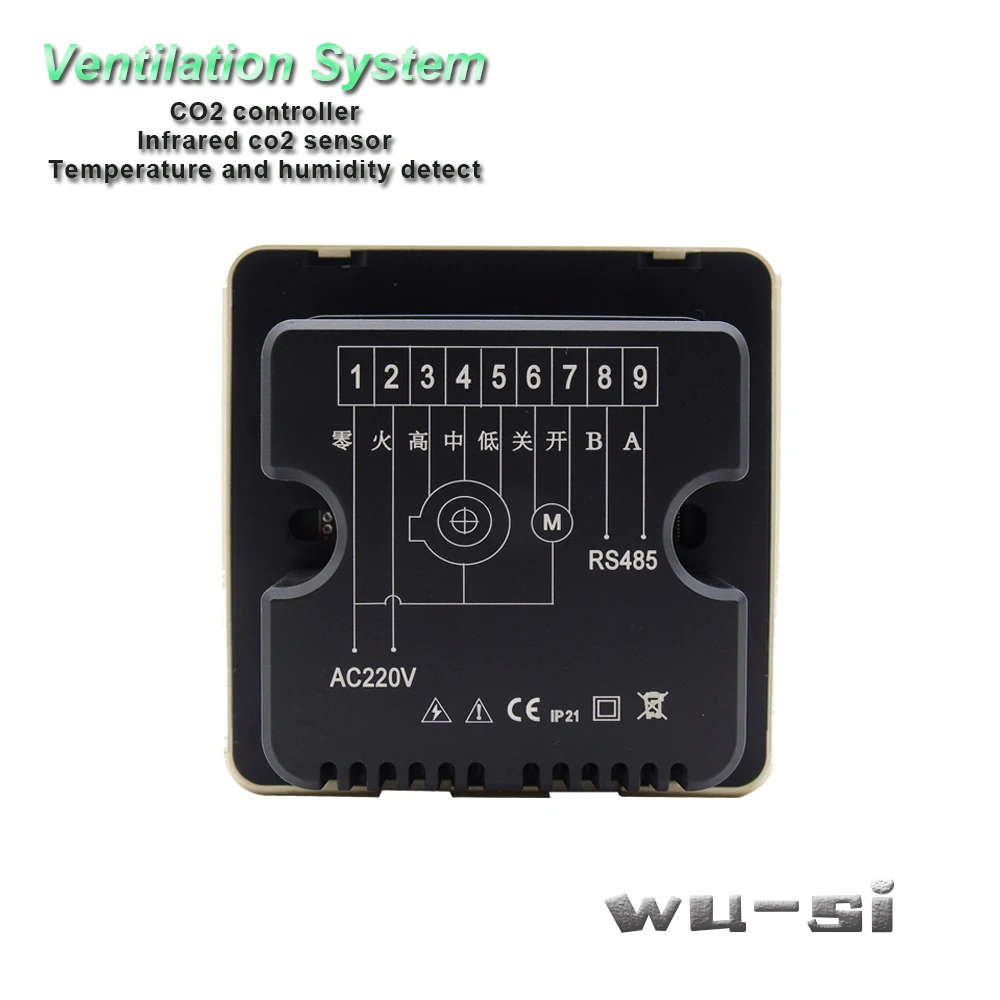 

NDIR smart Co2 gas regulator,3 speed Ventilation System
