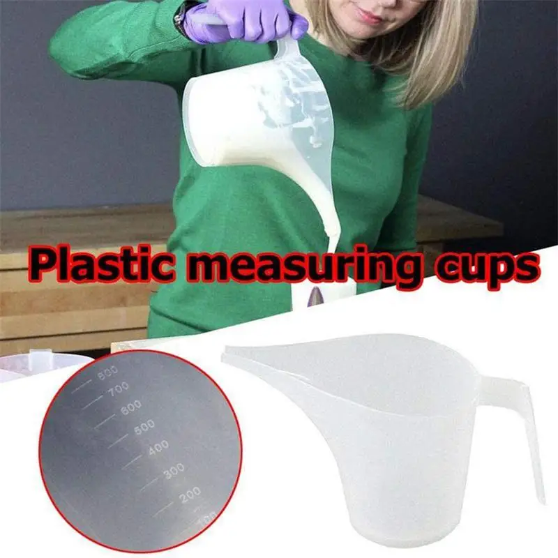 

1L Thicken Tip Mouth Plastic Measuring Jug Cup Graduated Surface Cooking Kitchen Bakery Bake Ware Liquid Measure Baking Tools