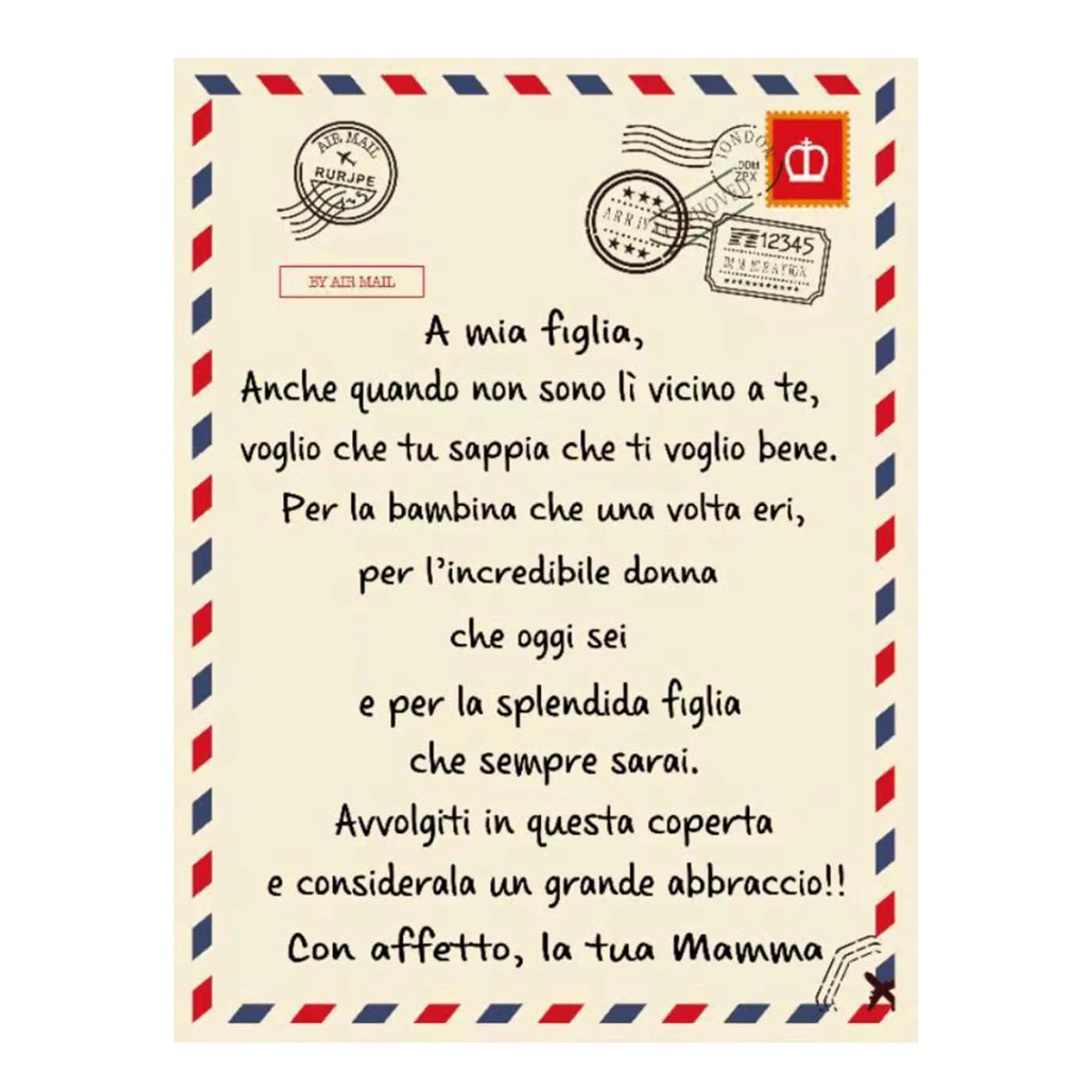 Flannel Blanket Air Mail 3D Printing Sofa Keeping Warm Children Home Textile Italian English Letter Quilt | Дом и сад