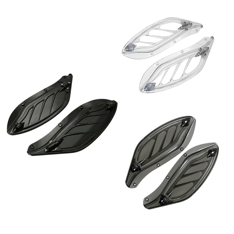 

Motorcycle Adjustable Side Wings Windshield Air Deflector Fairing for Universal 1996-2013