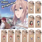 10 видов стилей фиолетовый Evergarden акриловый брелок Шарлотта Abelfreyja дроссель Russell Бейли, брелки для ключей, Альберта Игрушка Манга 5 см