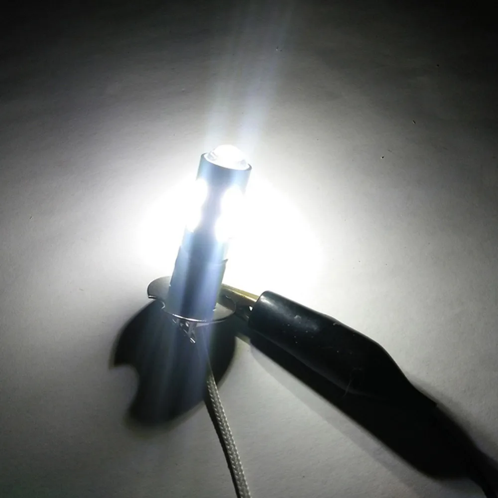 

2PCS/Lot Car Light H3 LED High Power Long Lifespan LED Fog Running Light Bulb 10SMD 5630 5730 Super Bright LED Auto Bulb #272121