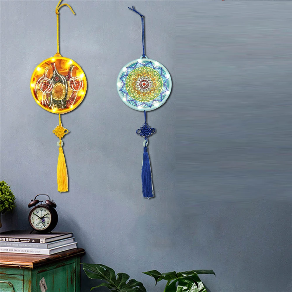 Алмазная живопись сделай сам светодиодный декоративный светильник ночник в виде