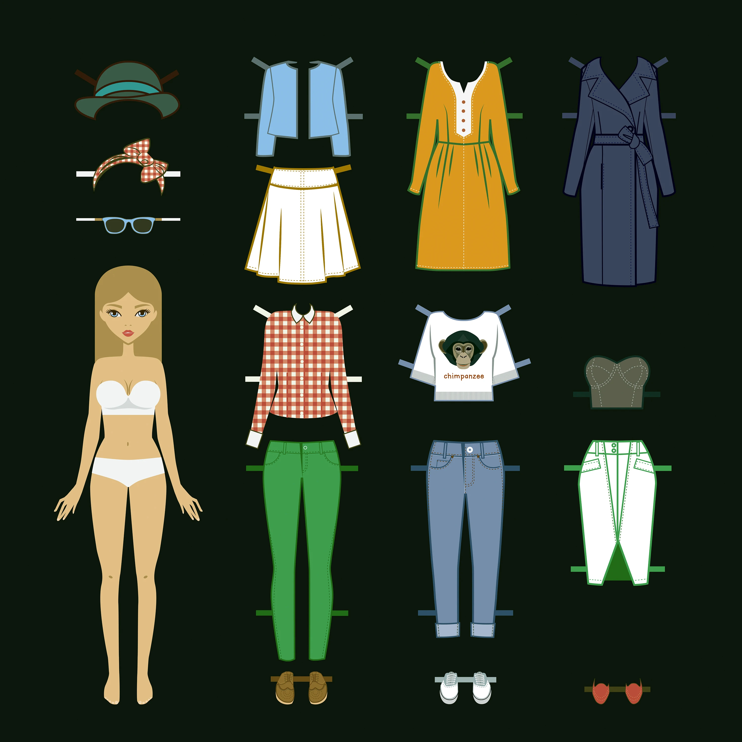 Новейшая Женская одежда металлические штампы для девочек детский трафарет