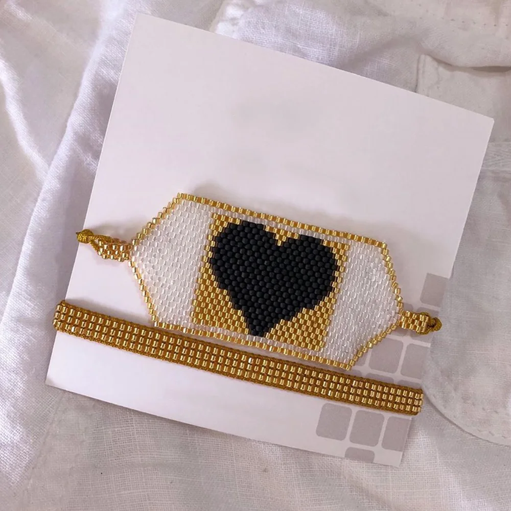 

Go2Boho Miyuki Beads Bracelet Women Gift Mexican Jewelry Fashion Wrap Bracelets Heart Pulseras Handmade Valentine's Jewellery