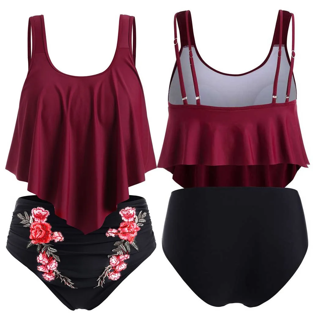 Женские бикини с высокой талией 2020 Шорты для плавания купальный костюм женские