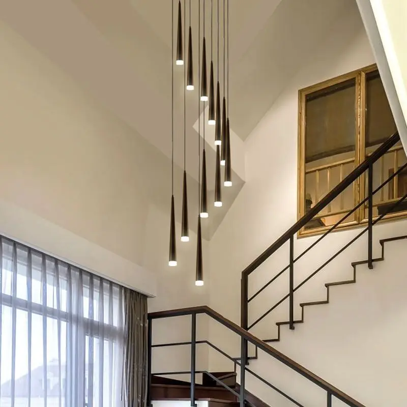 

Modern And Simple Stair Light Led Chandelier Modern And Simple Staircase Dining Room Creative Bedside Double Decorative Light