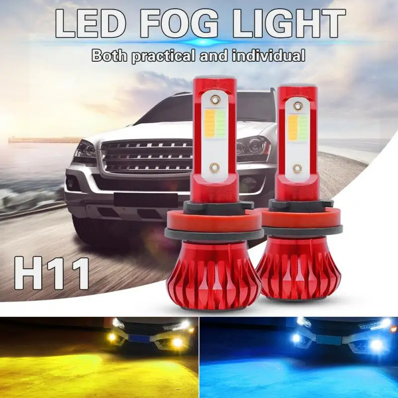 2 шт./1 пара Автомобильные светодиодные ламсветильник 6000 лм к | Автомобили и