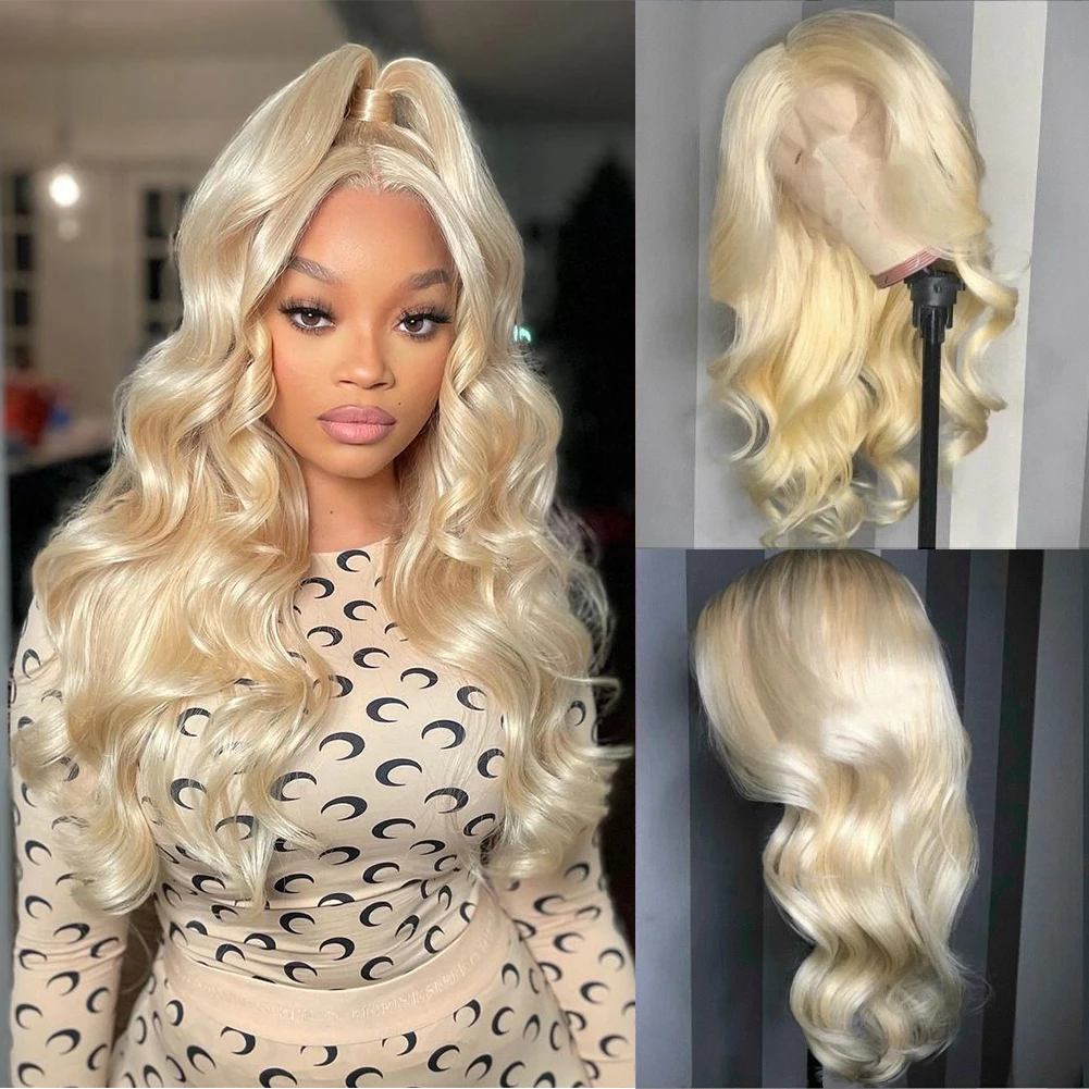 

Body Wave Lace Front Wig 13x4/13x6 Blonde Human Hair Wigs for Women 26/28 Inch 613 Remy Hair Pre Plucked Lace Frontal Wig 150%