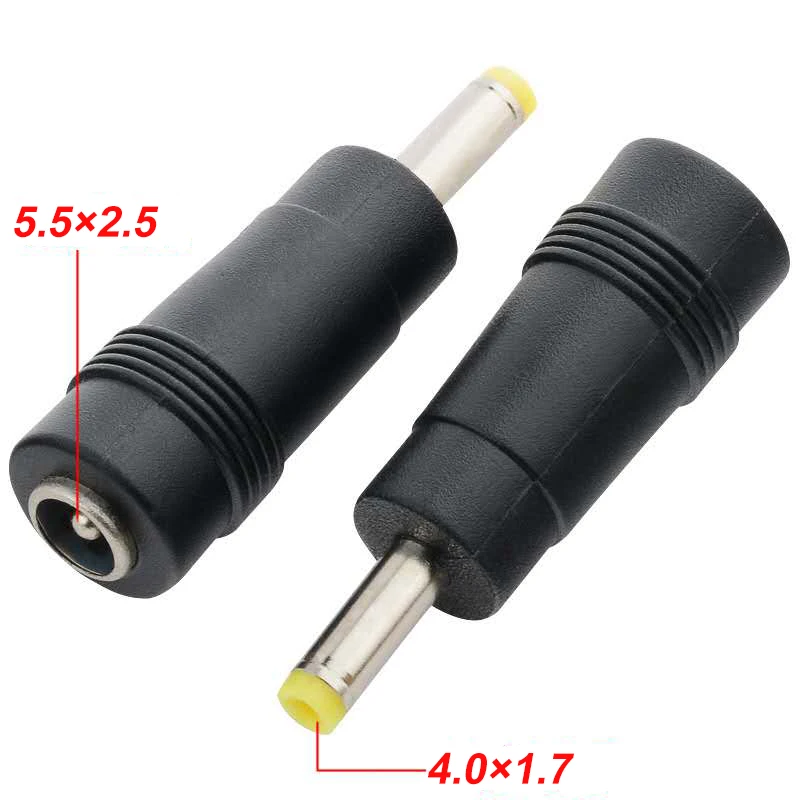 Адаптер питания COMPSON 5 5x2 1/5 × 2 мм (гнездо) на 4 0x1 7 (штекер) 1 шт. 5x5 5/2 0 до x |
