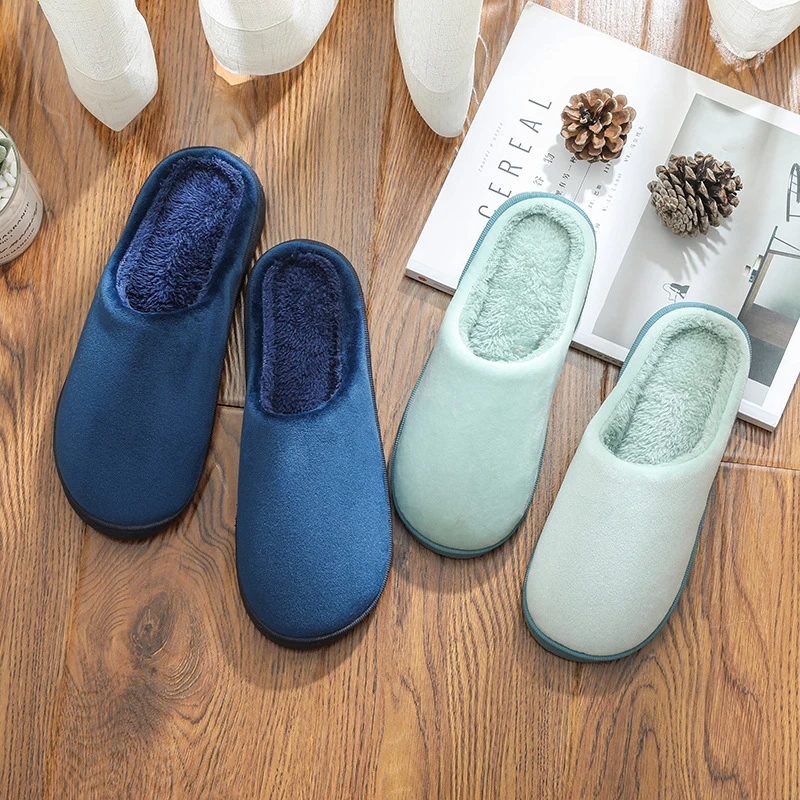 

Durable Cotton Winter Slippers with Non-Slip Sole Pair Style Thickened Warm Winter Supplies Household Indoor Outdoor Bes
