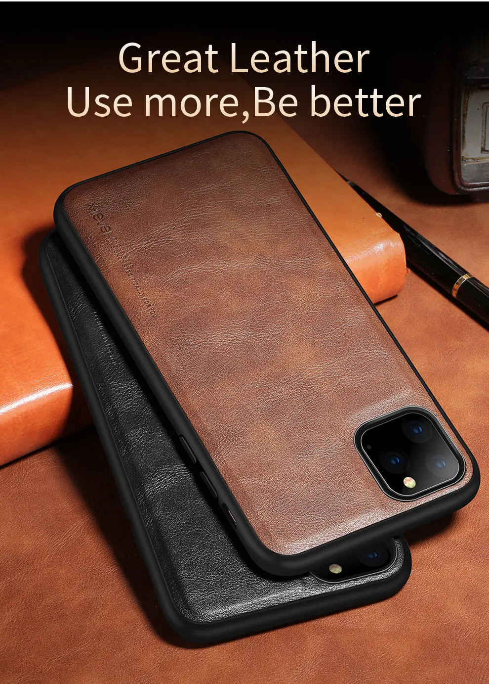 Кожаный чехол для iPhone XS 11 Pro Max 8 7P чехол Роскошный ультра-светильник Мягкий Силиконовый противоударный чехол для iPhone X XS XR