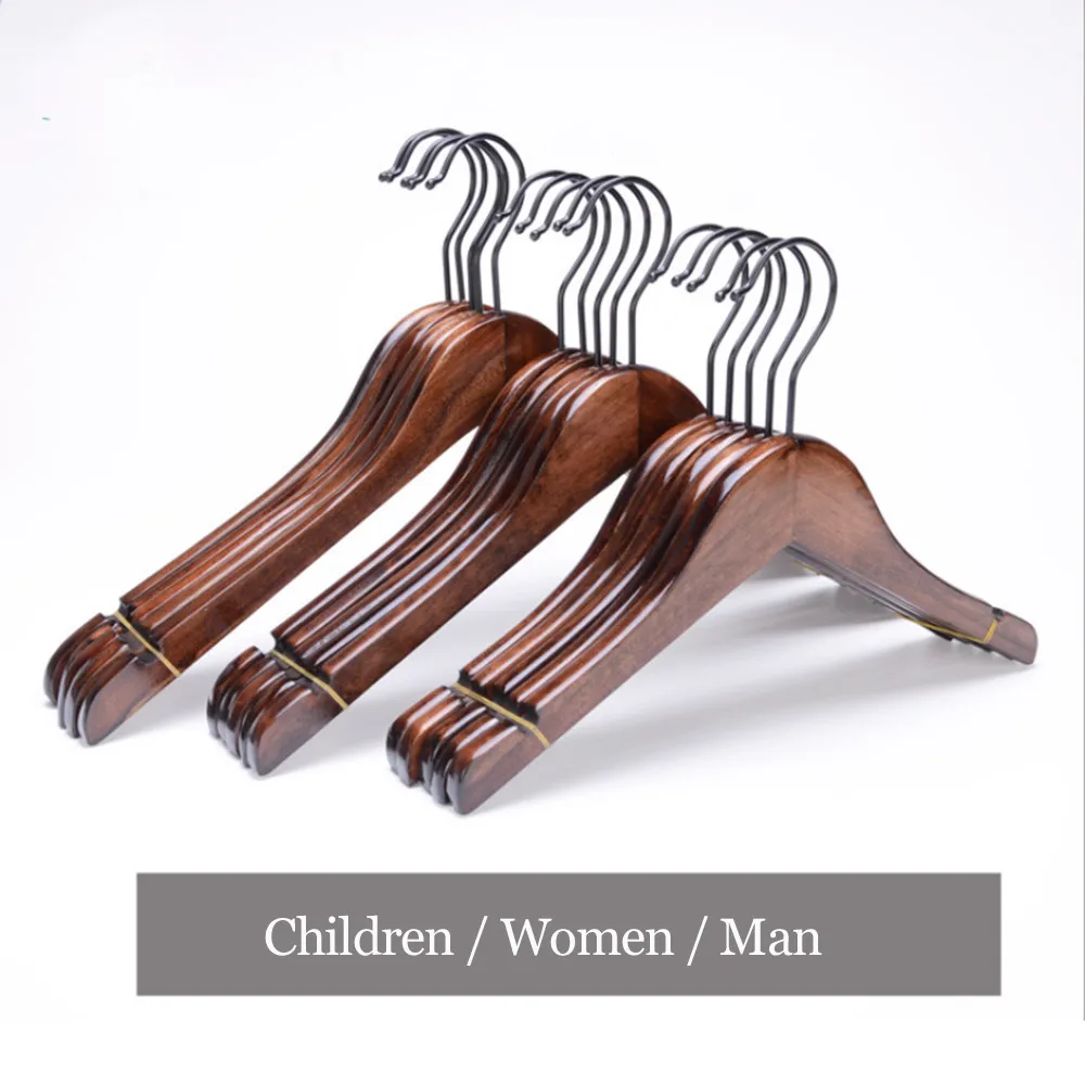 Черный крючок простая Ретро деревянная вешалка деревянный для взрослых детская