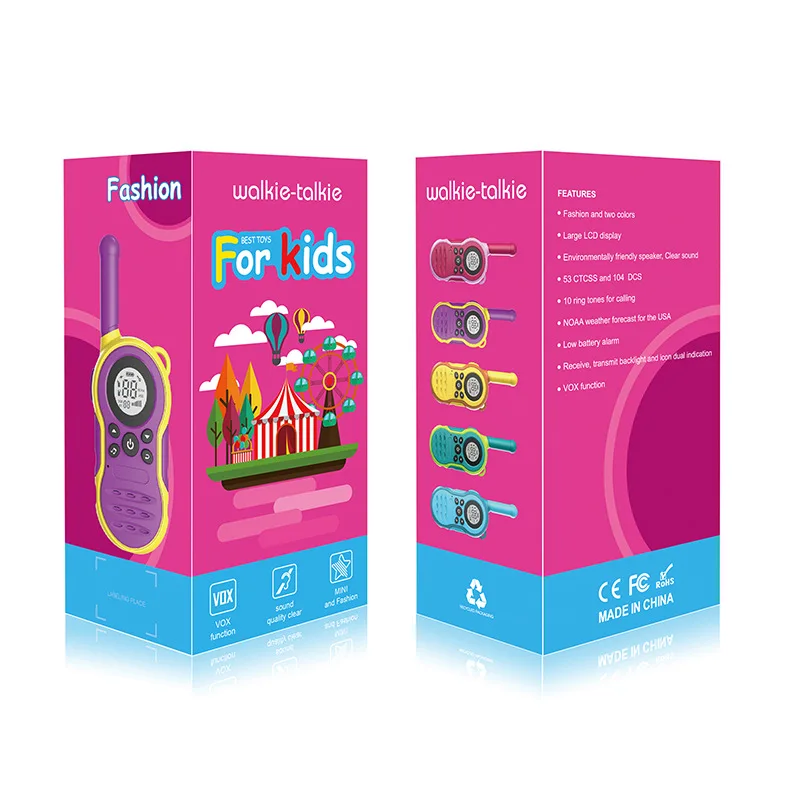New Upgraded Kids Walkie Talkie Mini 3KM Handheld Parent-child Interaction Intercom Toy Gifts Wireless Two Way Radio Comunicador