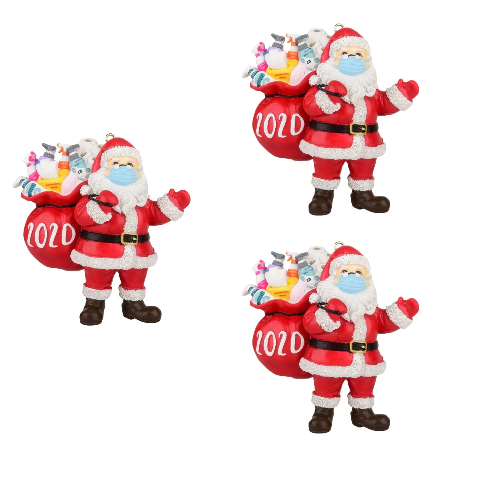 Рождественское украшение Санта Клаус в маске для лица рождественской елки