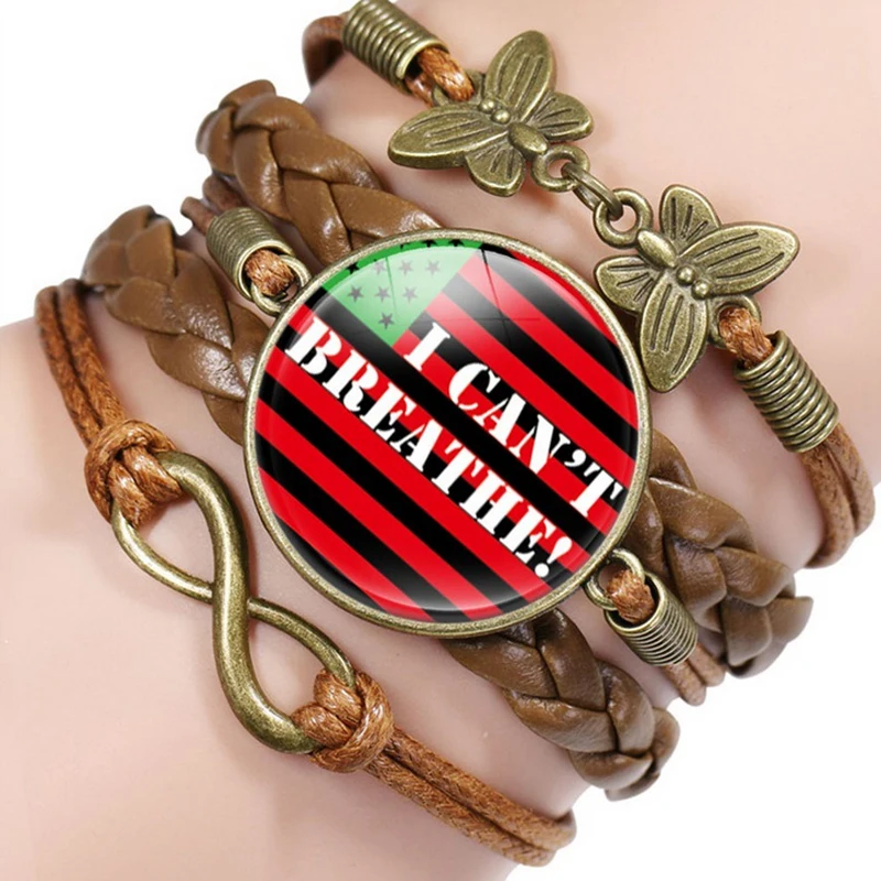 

New Arrival I CAN'T BREATHE Infinity Bracelet Multistyle Women Letter Leather Bracelet Fashion Jewelry Accessories