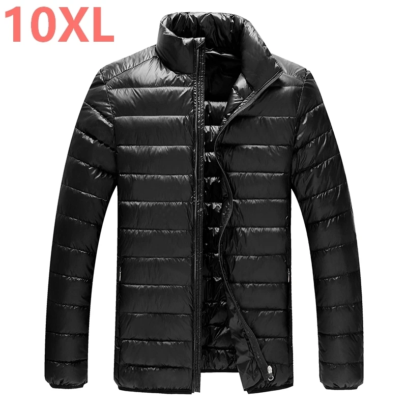 Пуховик мужской легкий батальных размеров 9XL 10XL 90%|Мужские парки| |