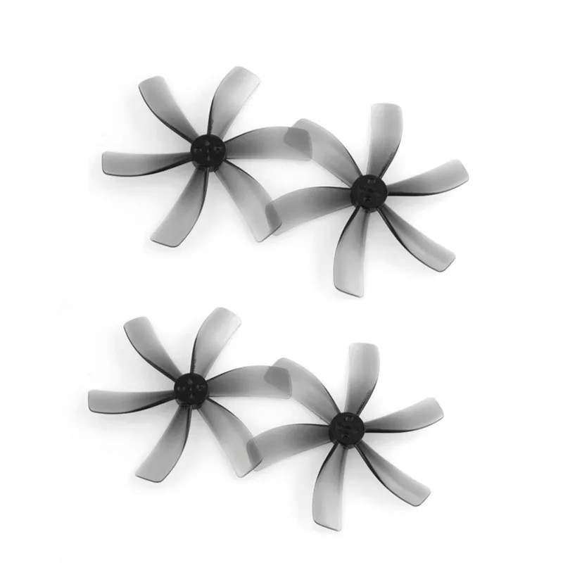 

2Pair HQ Prop Dia 63mm Shaft Hole 1.5mm PC Paddle 6 Blades CW CCW Propeller for RC FPV Drone 2.5inch Duct Fan T63mmX6 Propellers