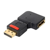 dp displayport male to female extension adapter 90 degree left or right angled