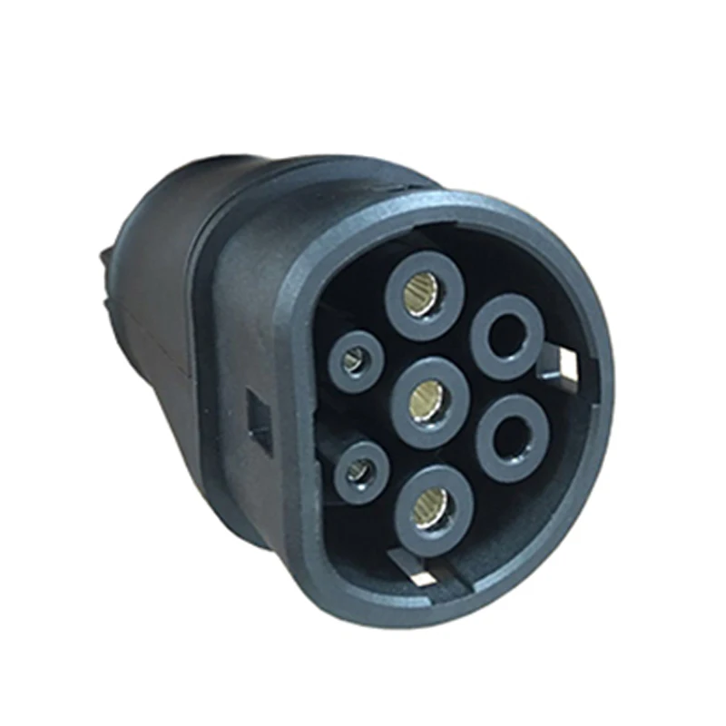 Зарядное устройство типа 1 к типу 2 для электромобилей штекер-гнездо SAEJ1772 IEC 62196-2