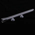 Стеклянная тарелка для кормления креветок и трубка для кормления для аквариума, 2 шт.