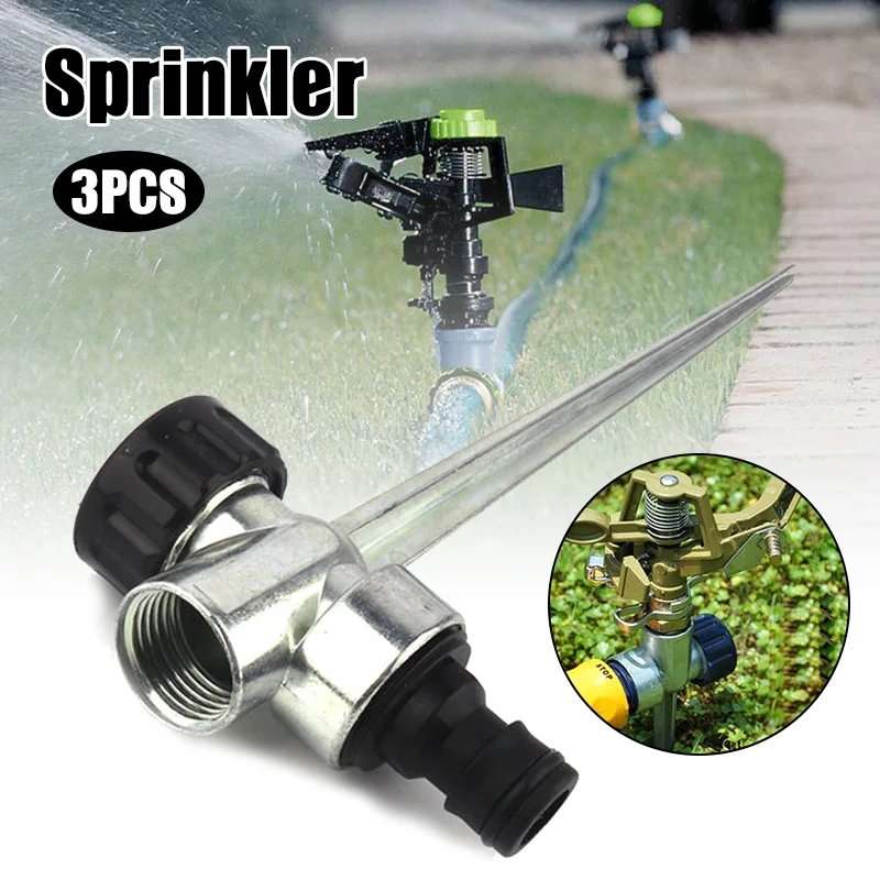 

Flow Thru Lawn Sprinkler Spike Base Watering Sprinklers For Yard Lawn And Grass Irrigation Herramientas Dropshipping-V12
