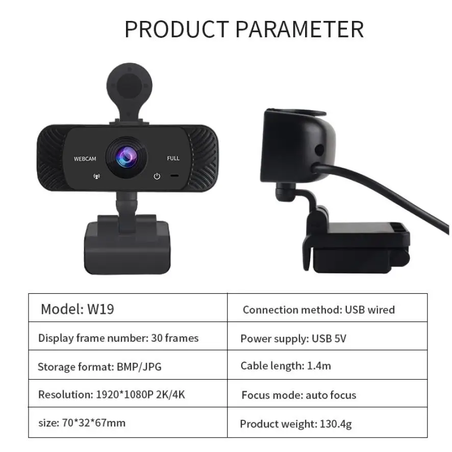 

New 1/2/4k HD Webcam USB Autofocus Computer Camera Built-in Microphone For Host Live Streaming Video Conference Online Teaching