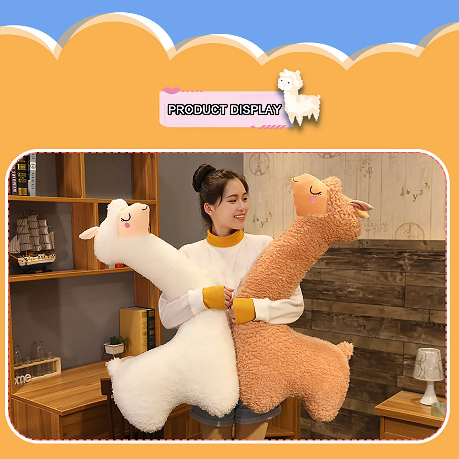 Милая плюшевая игрушка Альпака 75/100 см японская альпака мягкая набивная Овечка