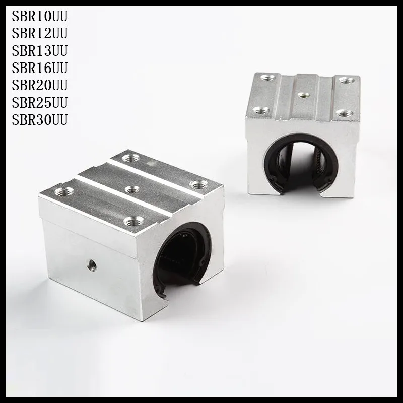 SBR10UU SBR12UU SBR13UU SBR16UU SBR20UU 10/12/13/16/20 мм открытый линейный Шарикоподшипниковый блок для