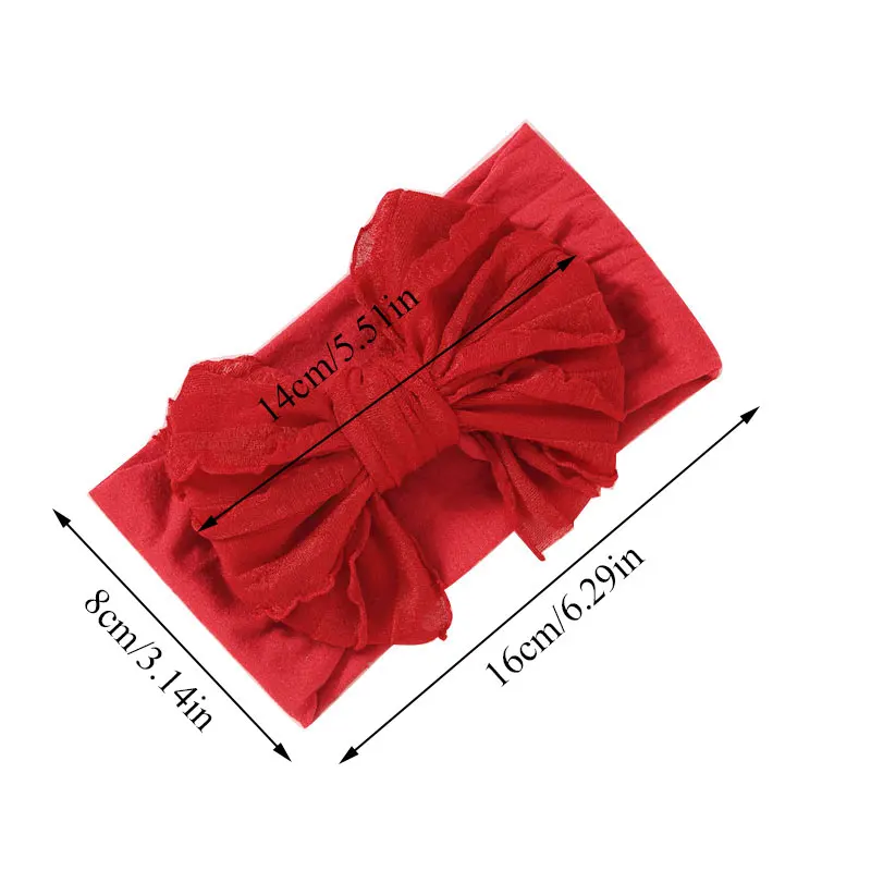 Повязка для волос с бантом маленьких детей эластичная лента тюрбан милые повязки