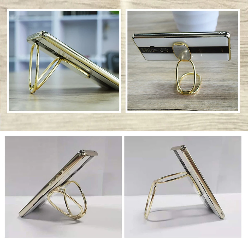 

Magic Design Phone Holder Car Magnetic Bracket Finger Ring Buckle Holder Flexible 360 Degree Rotate Stand Metal Desktop Support