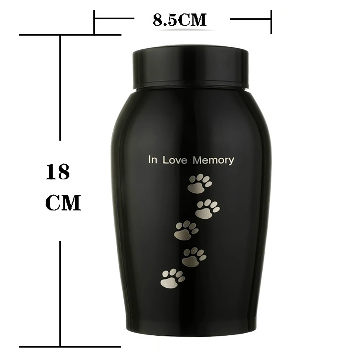 

Gold/Black Stainless steel Urns Pets Dog Cat Birds Mouse Cremation Ashes Urn Keepsake Casket Columbarium Pets Memorials