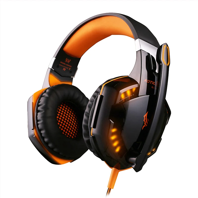 G2000 orange Игровые наушники, гарнитура, стерео бас, pro gamer, для мобильного телефона PS4, новинка, Xbox PC, компьютерные наушники с микрофоном - Цвет: G2000 orange